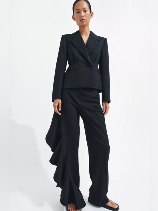 Zara Pants - ZARA RUFFLE PANTS ZW COLLECTION